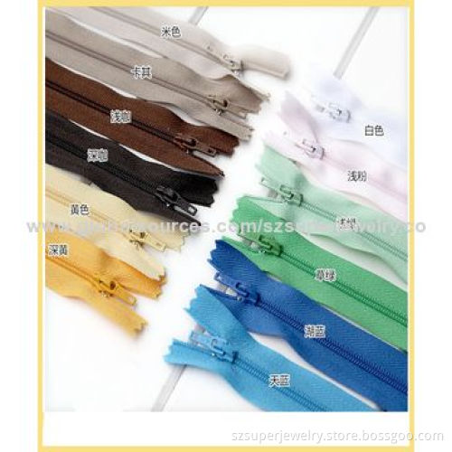 Dress invisible bag nylon long chain zipper|nylon zipper